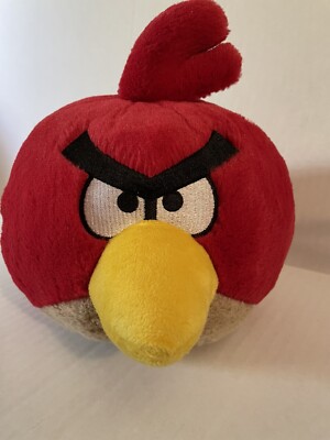 ANGRY BIRDS Red Bird Terence Vibrant Colors Plush Toy Stuffed Animal  2010