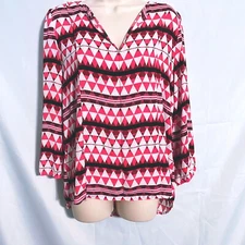 Collective Concepts Cute Geometric Top Size L