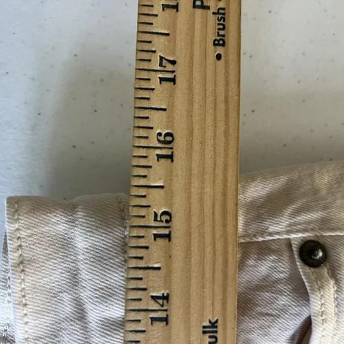 Pantalones de mezclilla para mujer American Eagle rectos tiro súper alto caqui talla 8R - Imagen 3 de 8