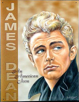 James Dean Schild 30 x 40 groß USA Hollywood Legende Kino Poster 50er Film *211