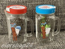 Alle 2 versch. KINDER RIEGEL GLÄSER 2022 Ferrero Milky & Schoki neu!