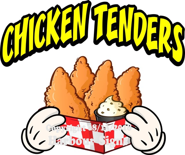 Chicken Tender DECAL (Choose Your Size & Color) Concession Food Truck