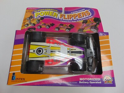 1990 Intex Recreation Corp POWER FLIPPERS NRFB NEW sealed battery op 28598