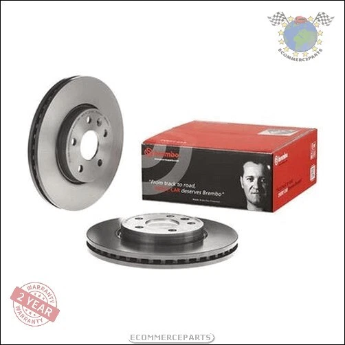 Kit Disques Brembo Avant pour CHEVROLET CRUZE AVEO OPEL ASTRA J VAUXHALL #6r - Photo 2/4