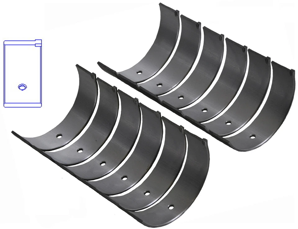 Rodamientos de bielas Enginetech para varios 92-04 Honda/Acura/Isuzu 3,2 L/3,5 L Foto 3 de 4