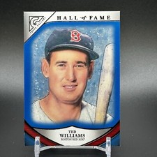 2019 Topps Gallery Ted Williams #'d /99 Blue Hall Of Fame #HOFG-12- Red Sox