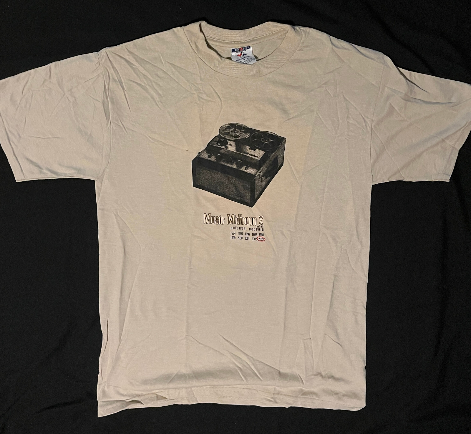 ORIGINAL 2003 MUSIC MIDTOWN 10YEAR REEL TO REEL CONCERT SHIRT MINT Bob Dylan MED