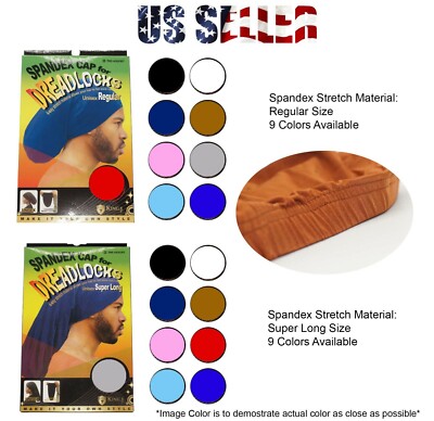 Dreadlocks Jumbo Rasta Stocking Spandex Cap Reggae Marley FLEX Rastafari REG/XL