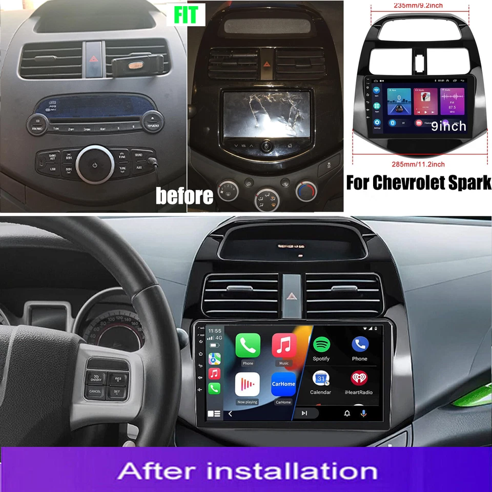 Android 13 Car Stereo Radio CaPlay For Chevrolet Spark 2014 2013-2015 - Изображение 4 из 4