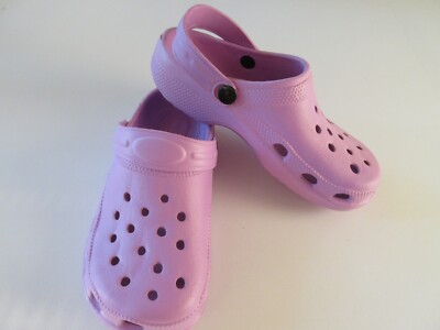 Casual Women's Slip On Garden Clogs Sandal Lavender Color Variety Of Sizes New