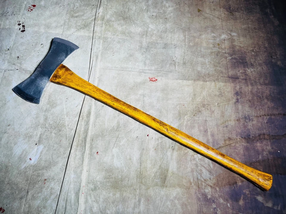 Doppio Ascia Film Sostegno PU Argento Testa Parte V Accettata 13th Voorhees - Immagine 2 di 4