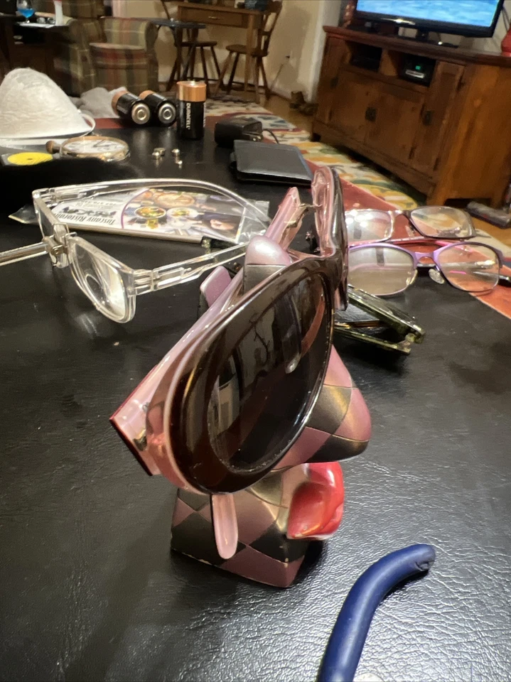 GAFAS DE SOL LULU GUINNESS Glamour Niña L413 Rojo Marrón Ojo de Gato Foto 2 de 4