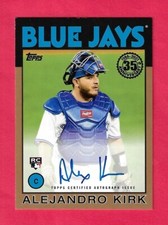 ALEJANDRO KIRK 2021 Topps Update 1986 35th Anniversary RC AUTO GOLD /50 86B-AK