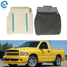 Fit For 02-04 05 Dodge Ram 1500 2500 Front Driver Bottom Seat Cover+Foam Cushion