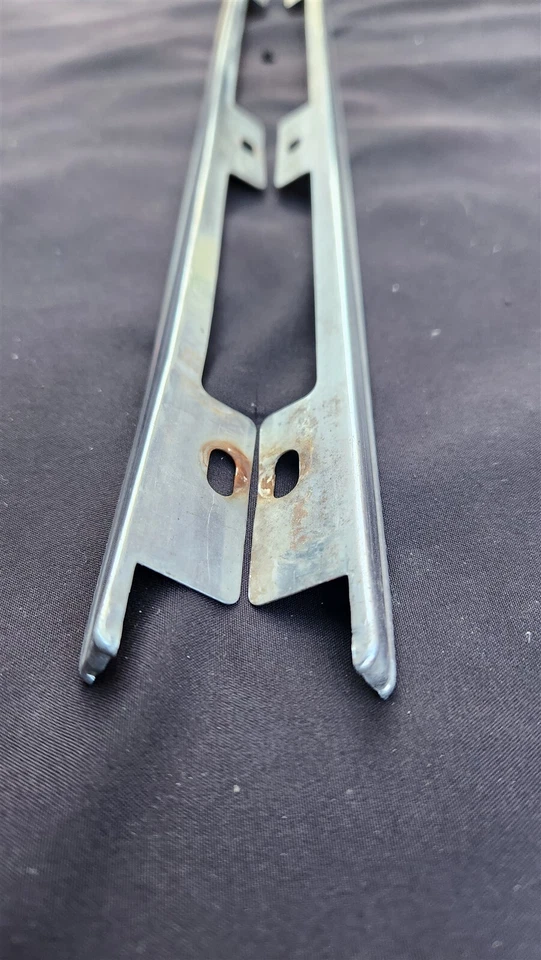 61 Cadillac Front Fender Top Crown Stainless Spear Trim Molding Set LH & RH — 第 2/4 张图片