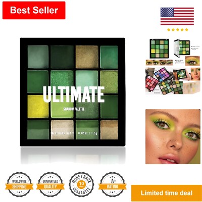 Colorful Eyeshadow Palette - 16 Shades, Matte & Glitter, Easy to Blend