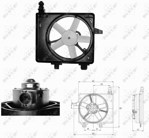 RIDEX 508R0222 Motoventilateur Ventilateur Moteur Compatible Renault Megane IV - Fiable Et Puissant