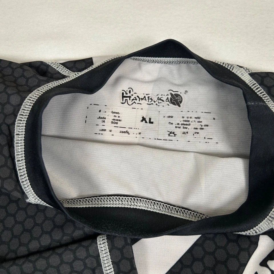 Camisa Hayabusa RashGuard Para Hombres XL Negra Compresión Jiu Jitsu Elastizada Foto 4 de 4