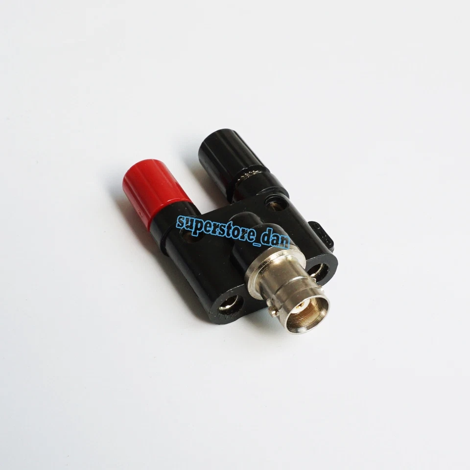4Pcs/KIT BNC to two dual 4mm Banana male female binding post connector Adapter - Image 4 of 4