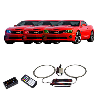 RGB Multi Color Bluetooth Headlight Halo kit for Chevrolet Camaro 10-13