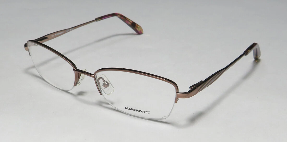MARCHON NYC EAST SIDE WALDORF 210 HALF RIM CAT EYE SHAPE BRAND NAME EYEGLASSES
