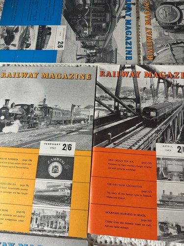 Folletos Railwayana Vintage The Railway Magazine 19613 x 8 - Imagen 2 de 6