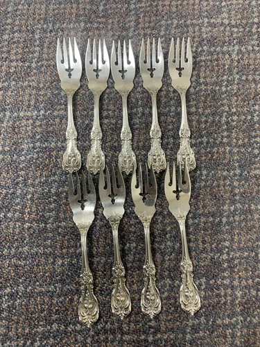 Antique Reed & Barton Sterling Silver 9 count! Solid French Renaissance! +1knife