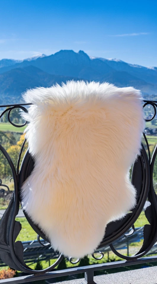Peau de Mouton Veritable, Naturelle Tapis Peau Mouton, Tapis Fourrure Chambre - Photo 4/4