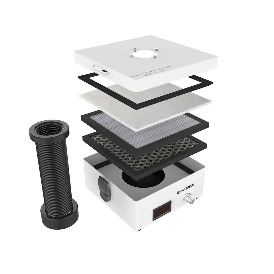 HEPA Smoke Fume Extractor Mini Desktop Carbon Filter Absorber 2UUL uuFilter UK - Image 3 of 4