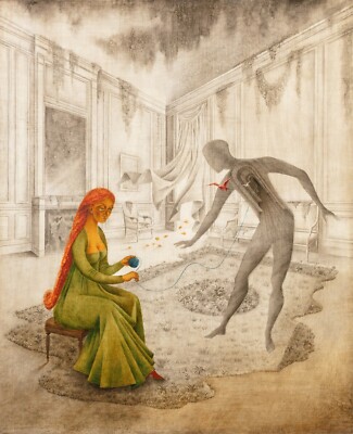 REMEDIOS VARO Surrealism Art Poster or Rolled Canvas Print ''Les Feuilles mortes''