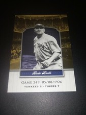 BABE RUTH 2008 UPPER DECK YANKEE STADIUM LEGACY CARD # YSL 249