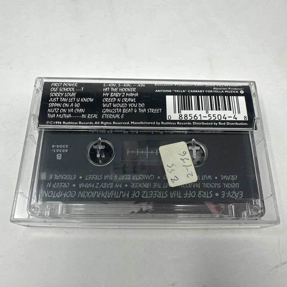 EAZY E - Str8 Off Tha Streetz Of Muthaphukkin Compton • Cassette Tape • 1996 NWA - Image 2 of 4