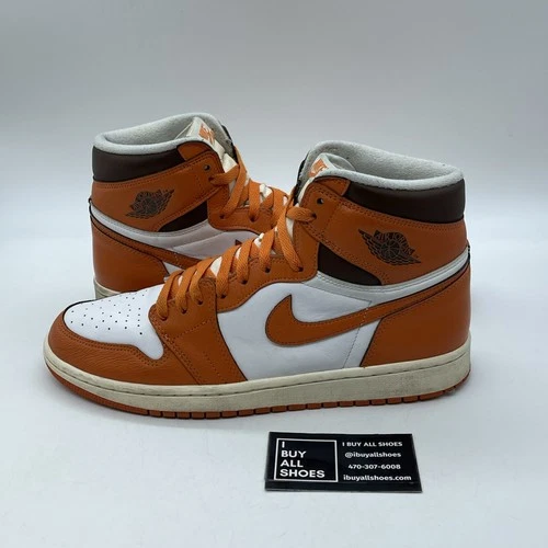 Size 12W - Jordan 1 Retro High OG Starfish Orange White Leather (DO9369-101)