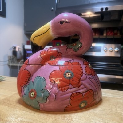 Clay Art, Flamingo Cookie Jar