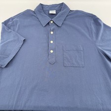Brooks Brothers 1818 Pocket Polo Shirt Mens XL Navy Blue Cotton Short Sleeve