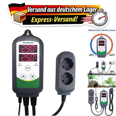 Präziser ITC-308 Thermostat mit Doppelrelaisausgang und Hintergrundbeleuchtung