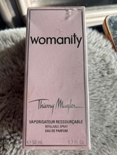 Thierry mugler womanity 50ml edp older version rare new sealed refillable spray