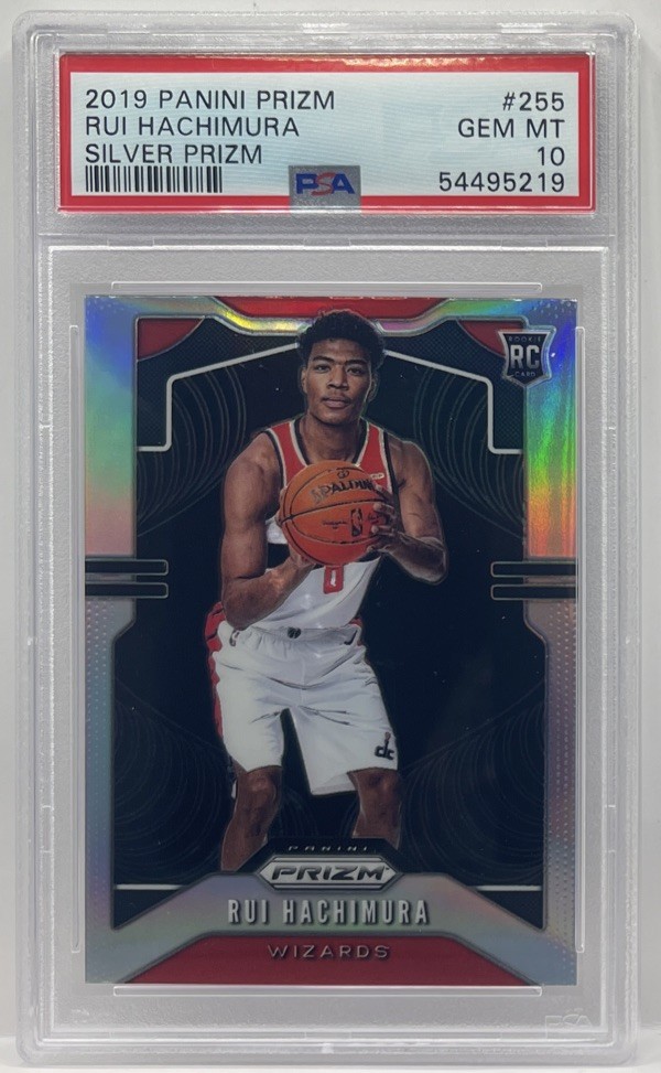 2019-20 Panini Prizm Rui Hachimura RC Prizm Silver Rookie #255 Wizards PSA 10 SP