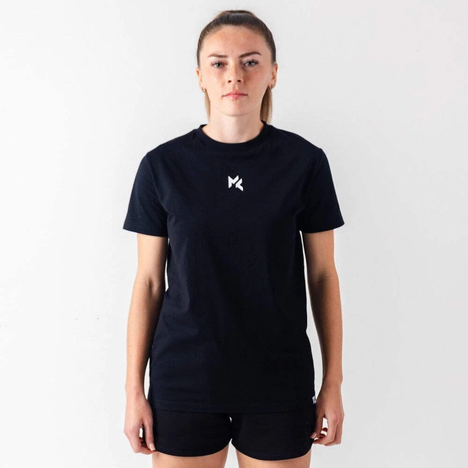 Miss Kick Womens T-Shirt Sandy Cotton Jersey Tee Black