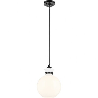Laria - 1 Light Medium Pendant-14.5 Inch Tall and 10.25 Inch Wide-Black Finish