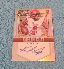2015 Prizm Draft Picks Kaelin Clay Utah Silver Rookie Autograph #249 (2)