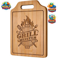 Grill Geschenke Graviertes Bambus Schneidebrett FüR MäNner Geburtstag