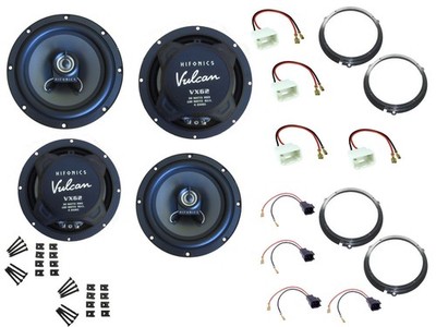 Hifonics Lautsprecher für Ford Ka Ru8 Bj 08-16 Tür vorne Seitenteil hinten 360 W