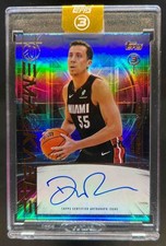 2025-26 Topps Three Duncan Robinson Re-Markable Auto Bronze #/25 Heat