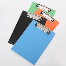 A4 FOOLSCAP CLIPBOARD Black Red Blue PVC CLIP BOARD Filing PVC