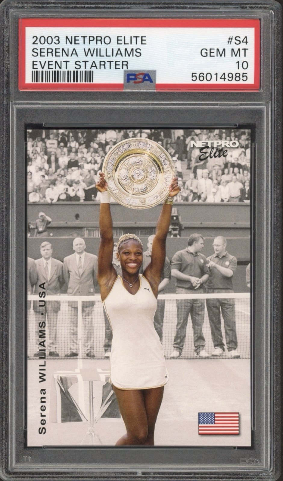 2003 Netpro Elite Serena Williams Rookie RC #S4 PSA 10 GEM MT 