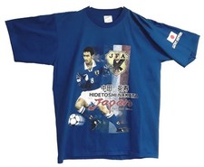 Vintage Hidetoshi Nakata JFA Soccer Single Stich X-XL T Shirt Rare Made In USA!