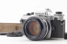 [Near MINT] Nikon FE Silver 35mm SLR Film Camera Ai 50mm f/1.4 lens from JAPAN