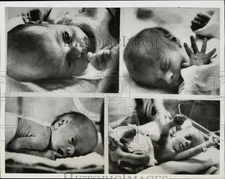 1970 Press Photo Four of the Kienast quints-Abigale, William Gordon, Amy, Edward