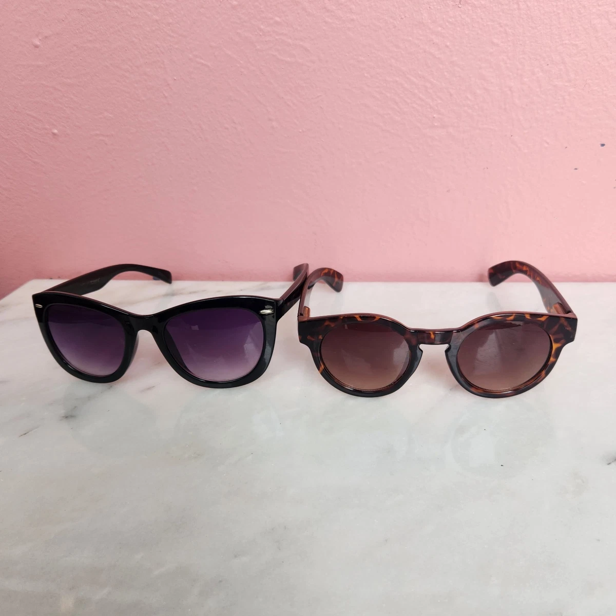 Betsey Johnson Pink Black Sunglasses for Women for sale | eBay